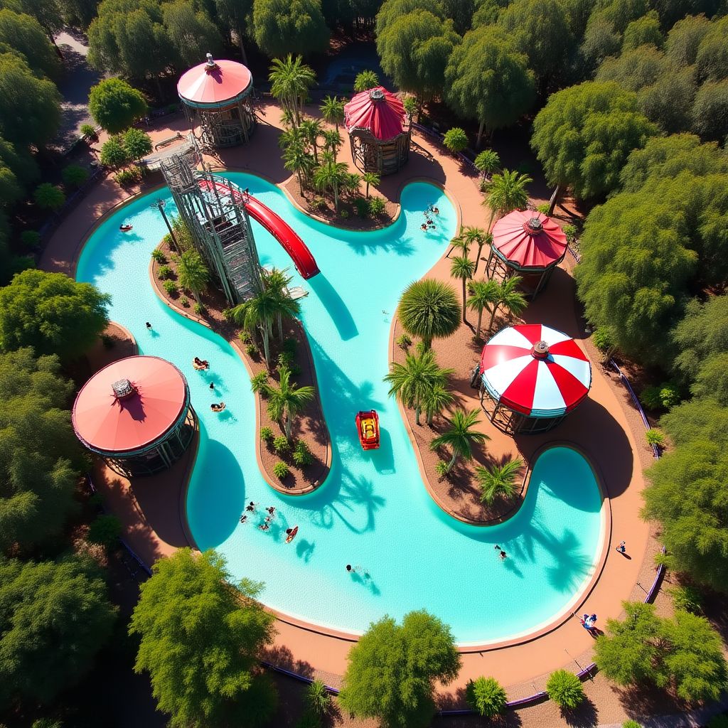 Adventure World Perth with water slides and attractions