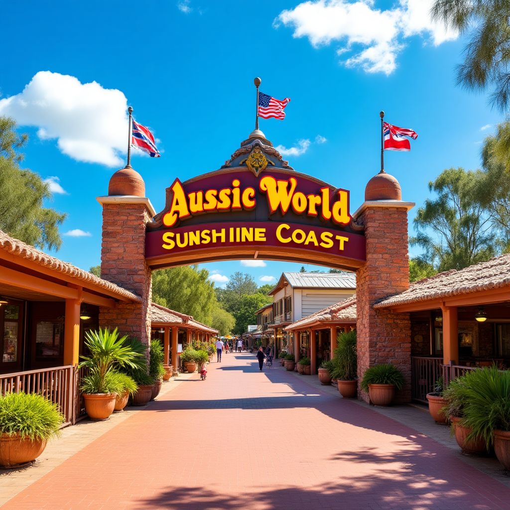 Aussie World on Sunshine Coast with family rides