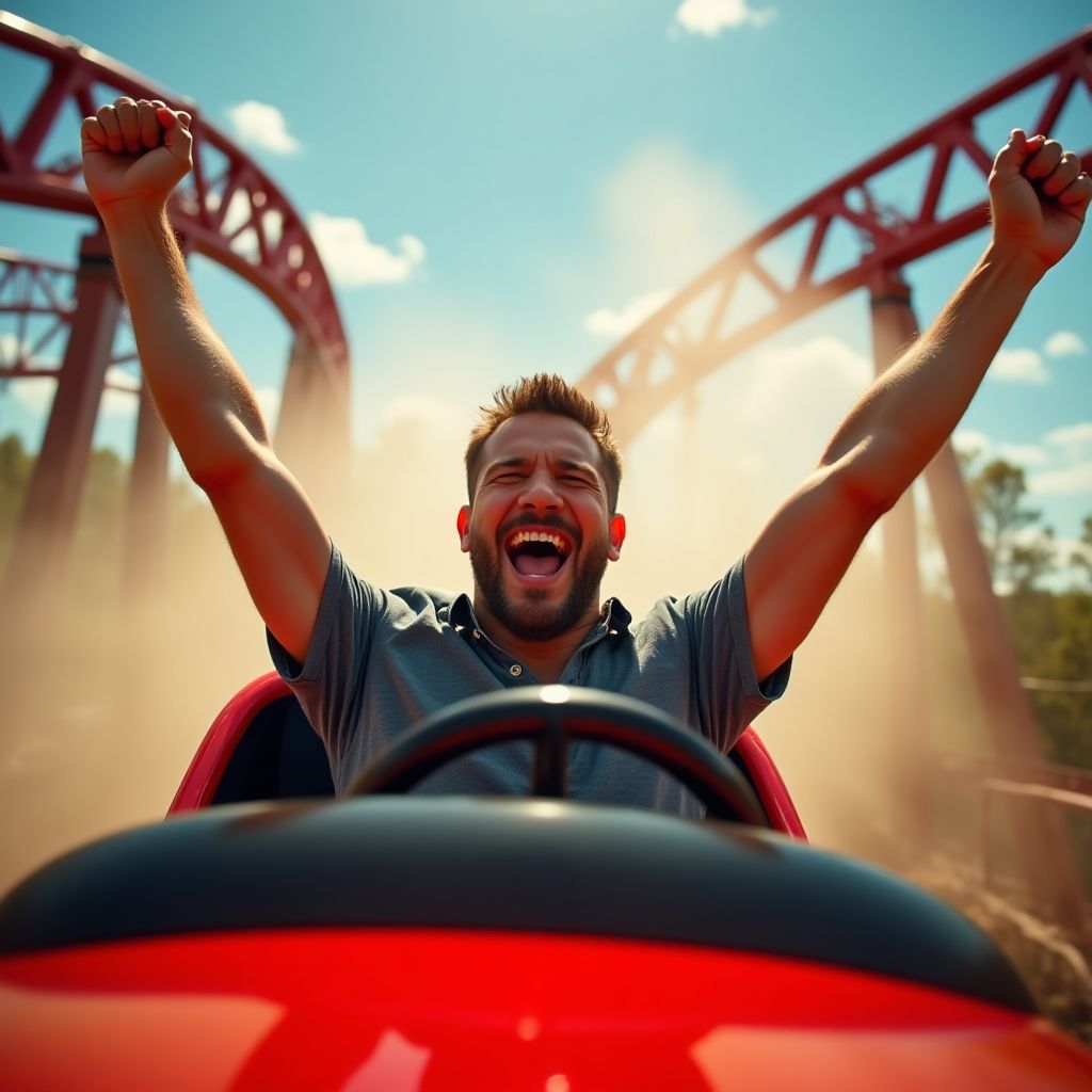 Thrill seeker on Dreamworld ride